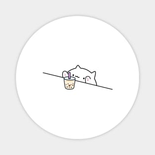 Bongo Cat Wants Boba! Magnet